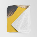 Bear - Yellow Throw Blanket Gallery Image 3