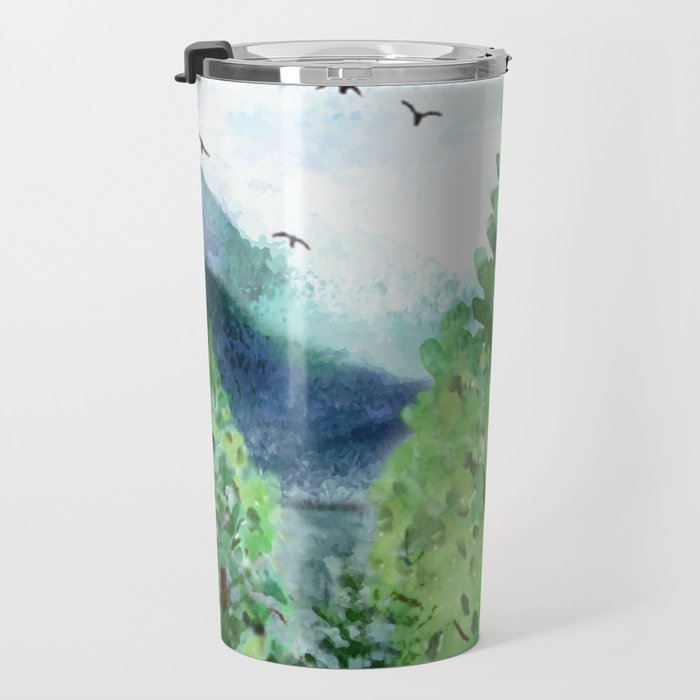 Mountain Forest Travel Mug Gallery Image 3