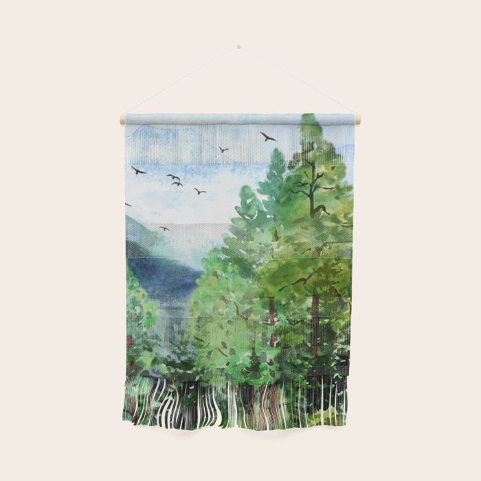 Mountain Forest Wall Hanging Gallery Image 1