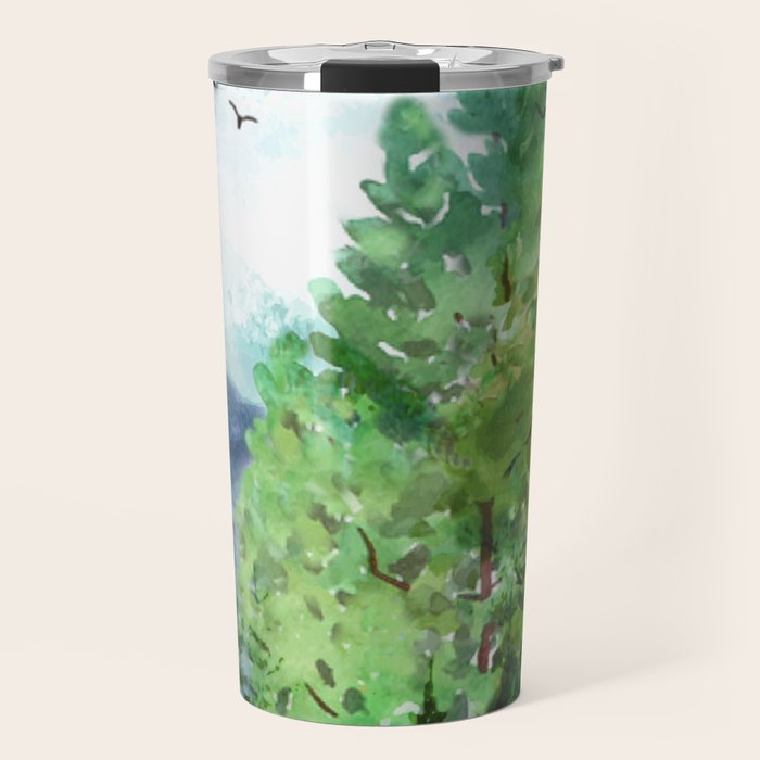 Mountain Forest Travel Mug Gallery Image 1