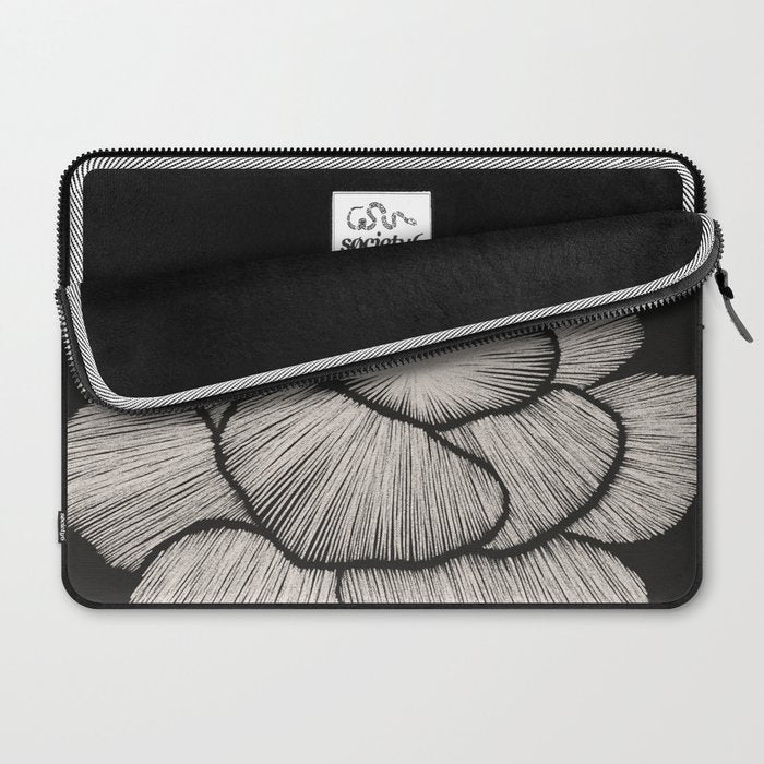 White Peony Laptop Sleeve Gallery Image 2