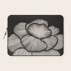White Peony Laptop Sleeve Gallery Image 1