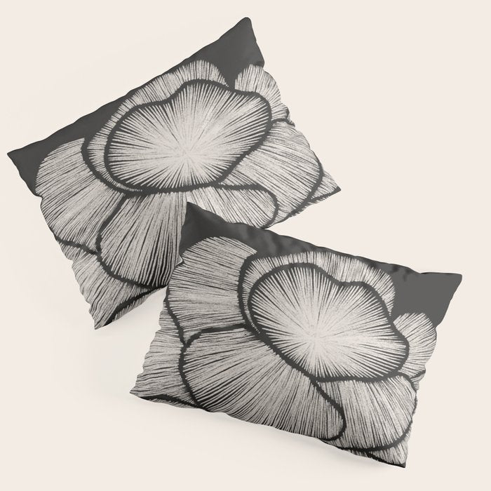 White Peony Pillow Sham Gallery Image 1