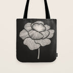 White Peony Tote Bag Gallery Image 1