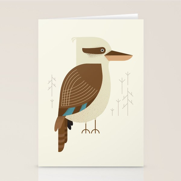 Laughing Kookaburra, Bird of Australia Stationery Card Gallery Image 2