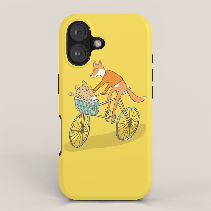 FOX ON BIKE iPhone Case Gallery Image 1