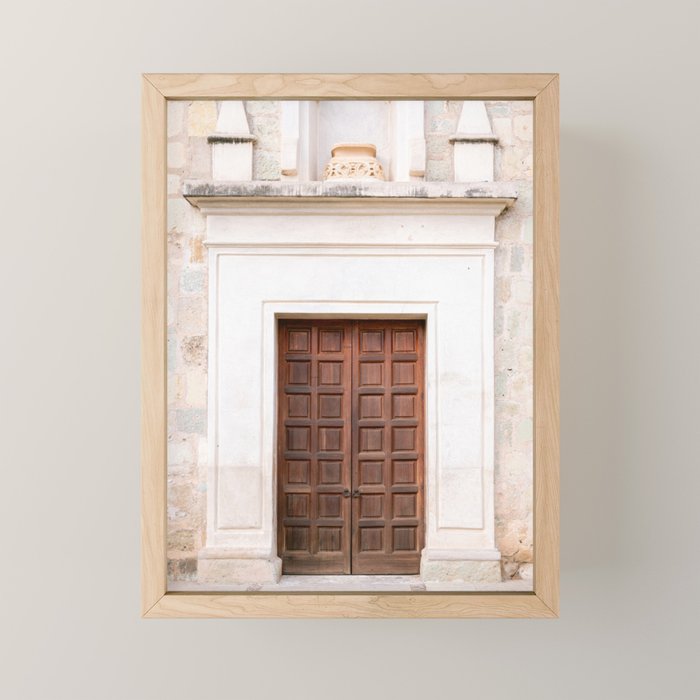 Wooden doors of Oaxaca II | Mexico Travel Photography Mini Art Print Gallery Image 1