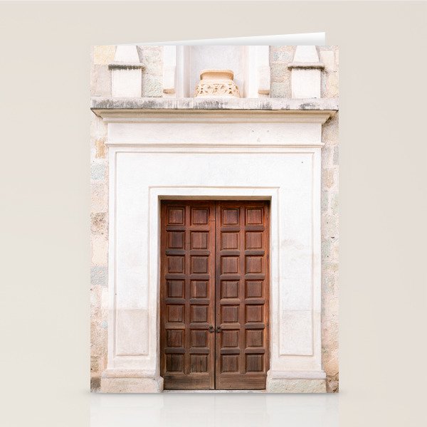 Wooden doors of Oaxaca II | Mexico Travel Photography Stationery Card Gallery Image 2