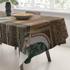 Lindaraja oriel. The Alhambra palace. Granada. Spain. Medium format, Film Tablecloth Gallery Image 3