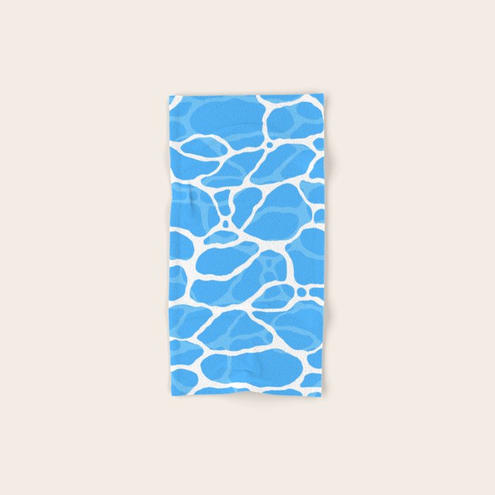 Blue water wave ripple texture pattern Bath Towel Gallery Image 1