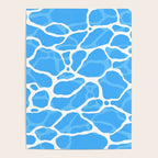 Blue water wave ripple texture pattern Poster Gallery Image 4