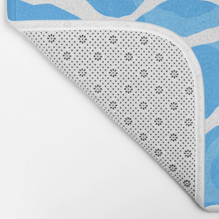 Blue water wave ripple texture pattern Bath Mat Gallery Image 2