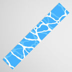 Blue water wave ripple texture pattern Table Runner Gallery Image 3