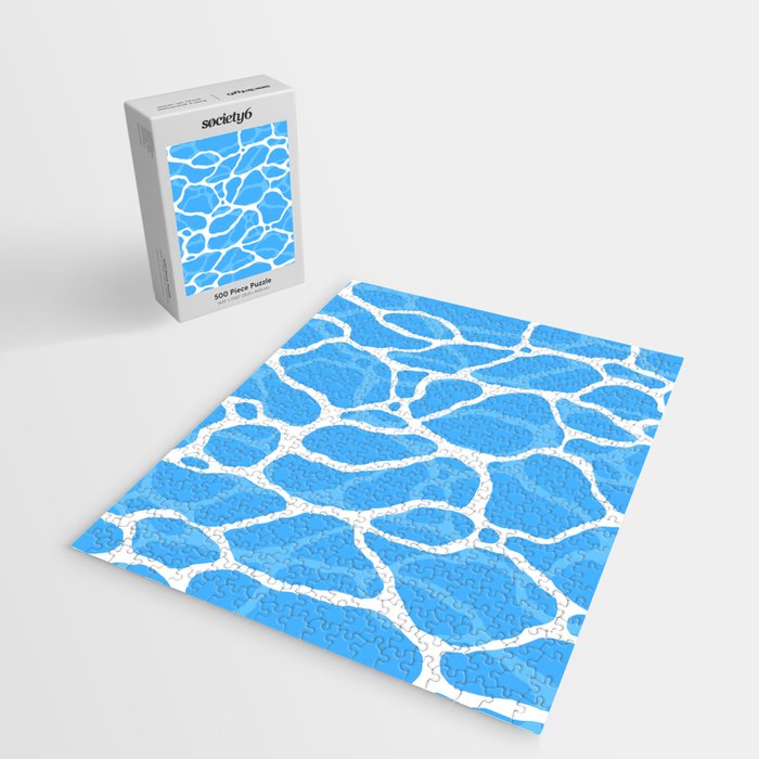 Blue water wave ripple texture pattern Jigsaw Puzzle Gallery Image 2