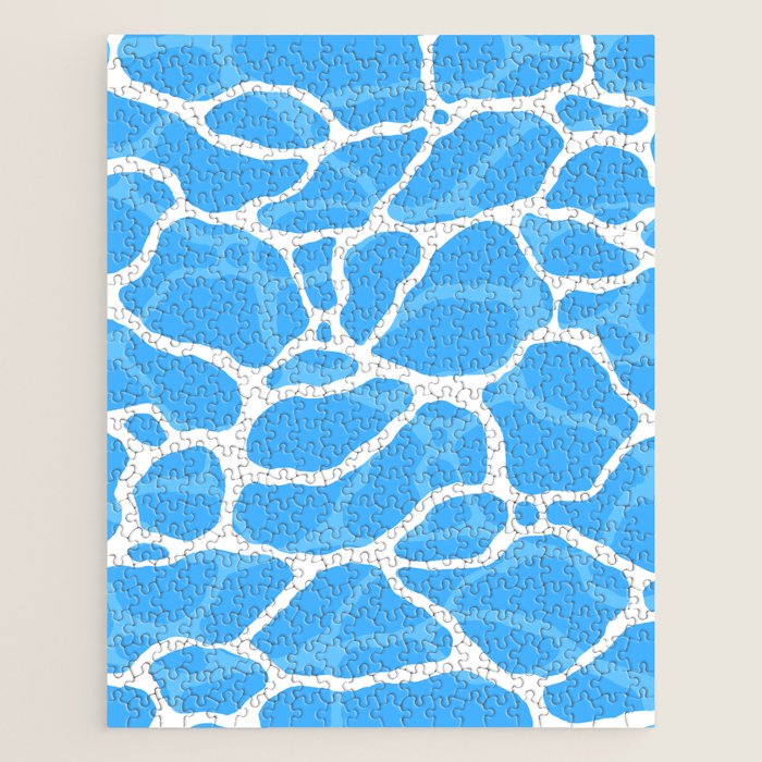 Blue water wave ripple texture pattern Jigsaw Puzzle Gallery Image 1
