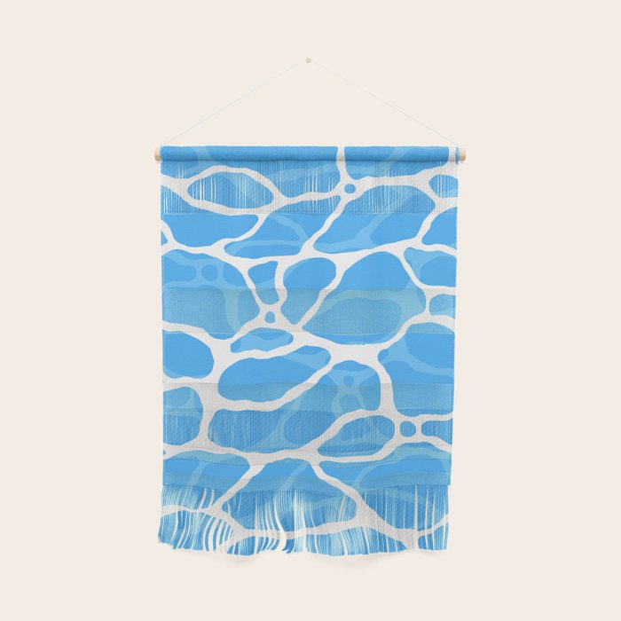 Blue water wave ripple texture pattern Wall Hanging Gallery Image 1
