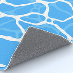 Blue water wave ripple texture pattern Rug Gallery Image 4