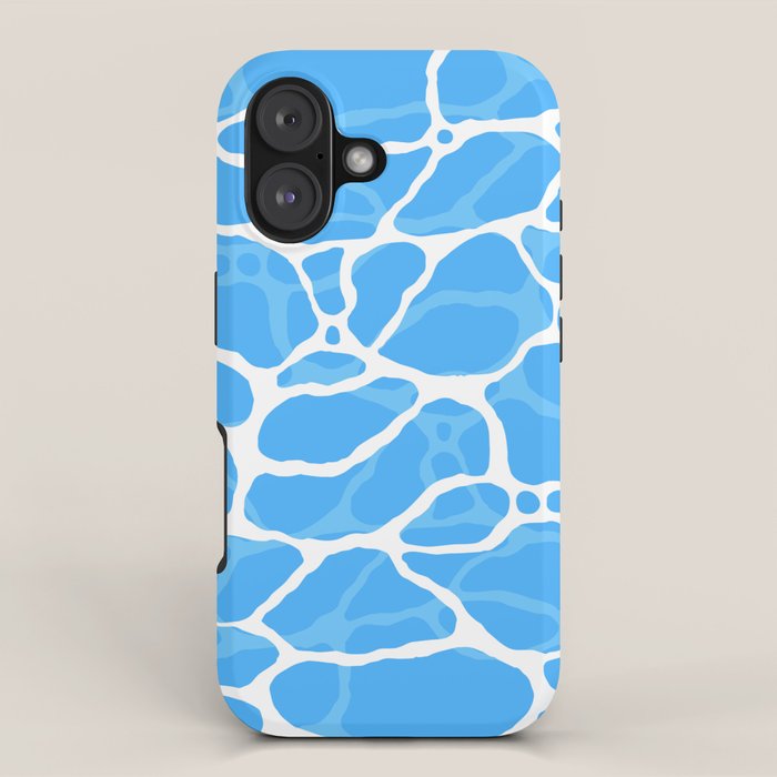 Blue water wave ripple texture pattern iPhone Case Gallery Image 1