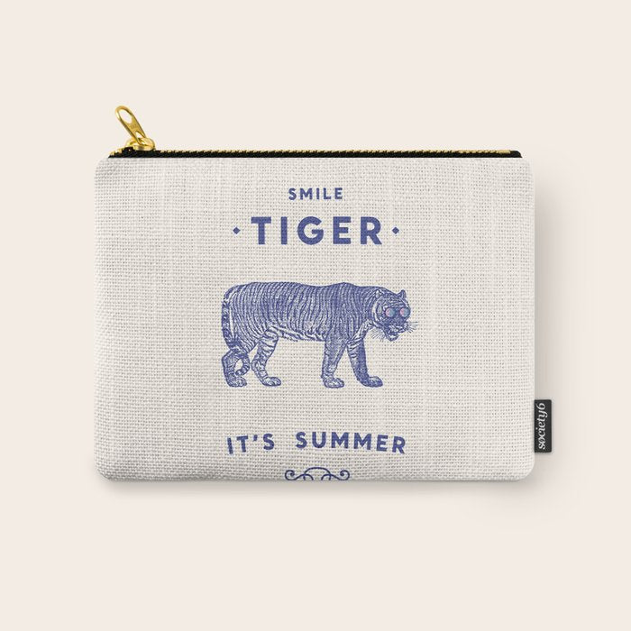 Smile Tiger, it's Summer Carry All Pouch Gallery Image 1