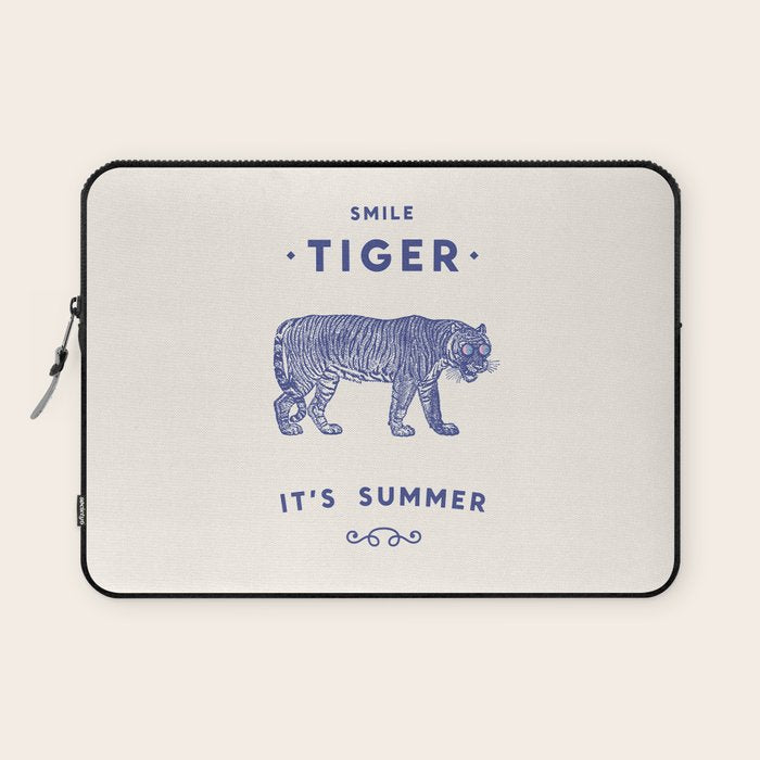 Smile Tiger, it's Summer Laptop Sleeve Gallery Image 1