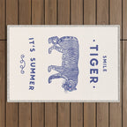 Smile Tiger, it's Summer Outdoor Rug Gallery Image 1