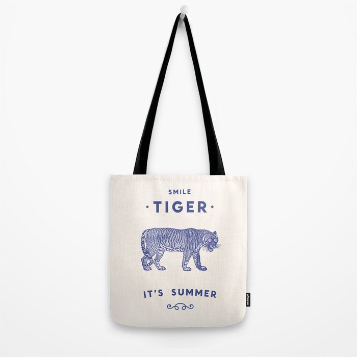 Smile Tiger, it's Summer Tote Bag Gallery Image 2