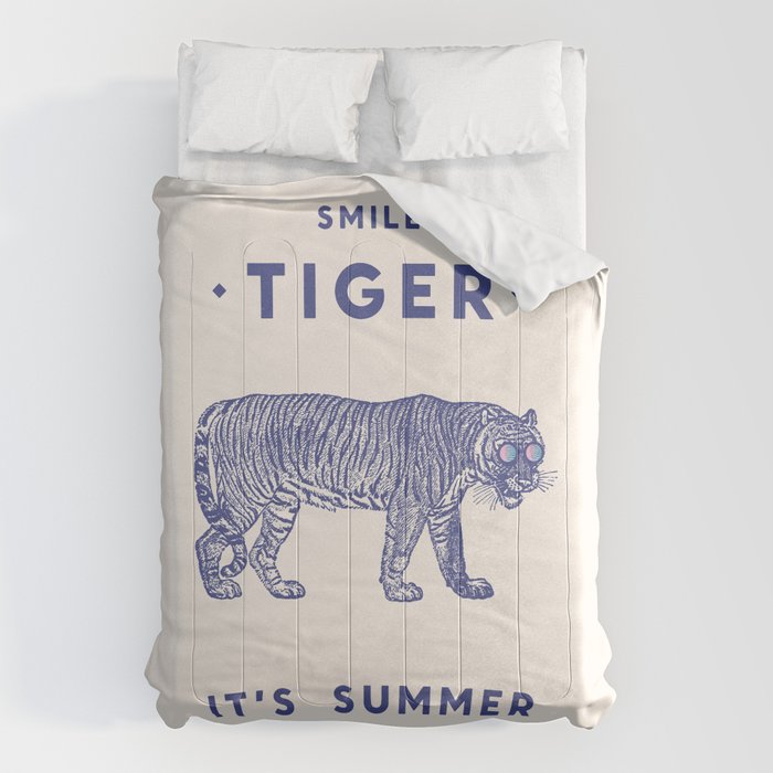 Smile Tiger, it's Summer Comforter Gallery Image 1