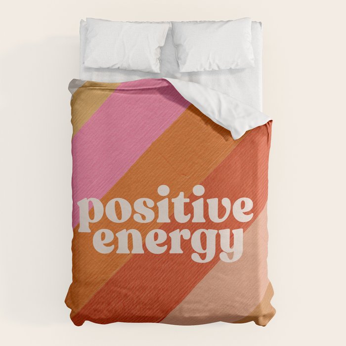 Positive Energy Sphere - Retro Duvet Cover Gallery Image 1