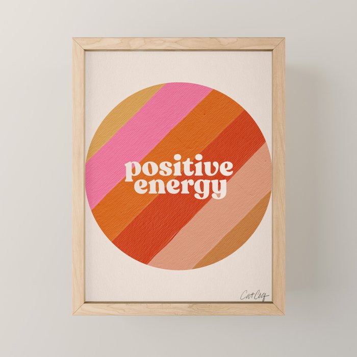 Positive Energy Sphere - Retro Mini Art Print Gallery Image 1