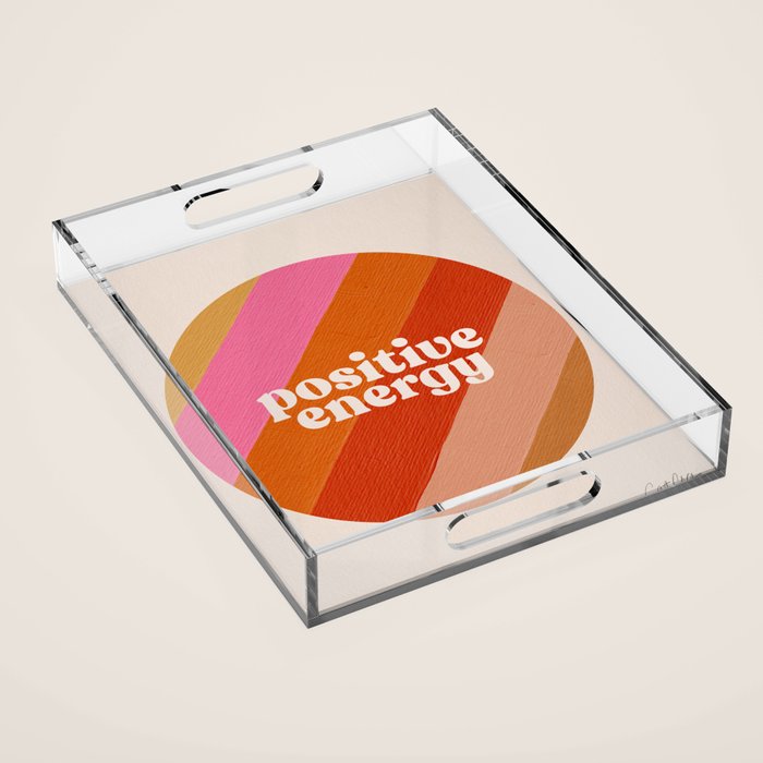 Positive Energy Sphere - Retro Acrylic Tray Gallery Image 1