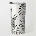 Santa Fe Garden - Black Ink Travel Mug Gallery Image 3