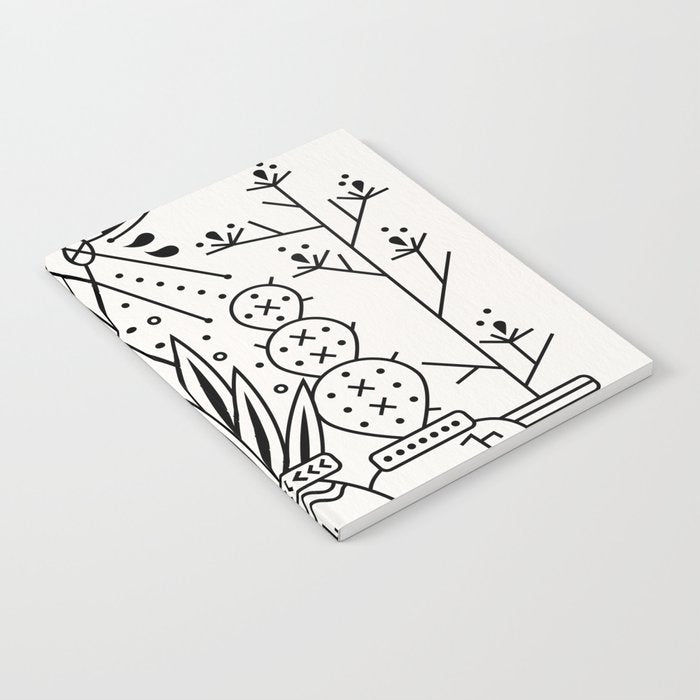 Santa Fe Garden - Black Ink Notebook Gallery Image 2