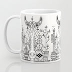 Santa Fe Garden - Black Ink Coffee Mug Gallery Image 3