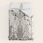 Santa Fe Garden - Black Ink Comforter Gallery Image 6