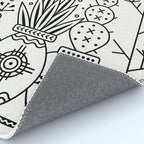Santa Fe Garden - Black Ink Rug Gallery Image 4