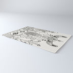 Santa Fe Garden - Black Ink Rug Gallery Image 3