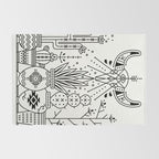 Santa Fe Garden - Black Ink Rug Gallery Image 2