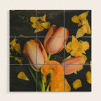 Spring Tulip Flowers Wood Wall Art Gallery Image 1
