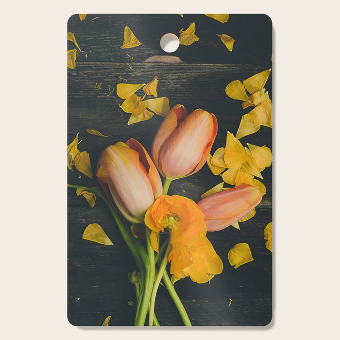 Spring Tulip Flowers Cutting Board Gallery Image 1