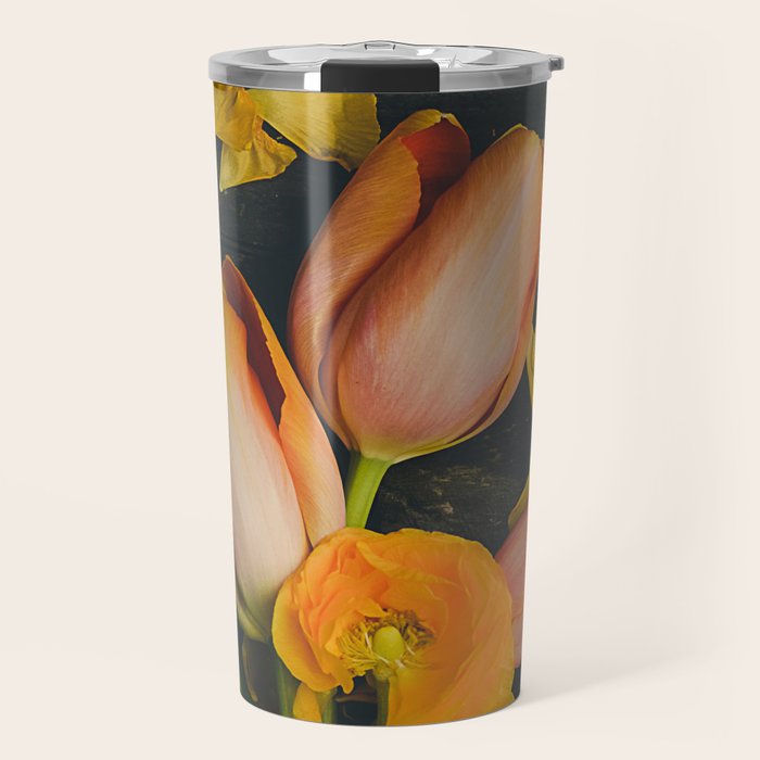Spring Tulip Flowers Travel Mug Gallery Image 1