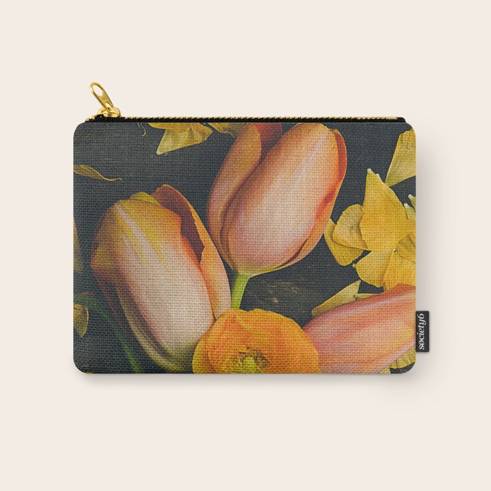 Spring Tulip Flowers Carry All Pouch Gallery Image 1