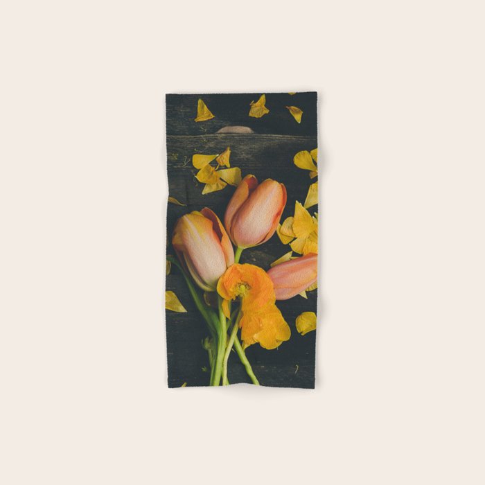 Spring Tulip Flowers Bath Towel Gallery Image 1