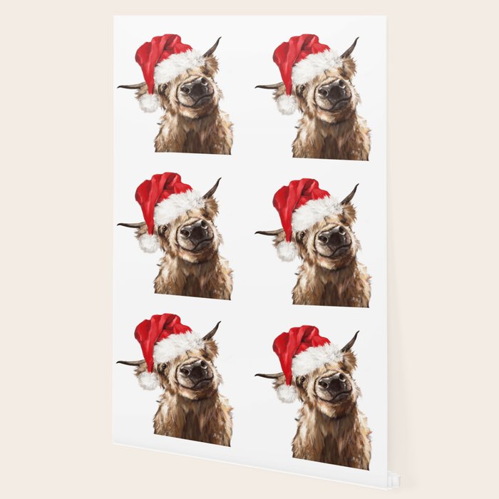 Christmas Highland Cow Wallpaper Gallery Image 2