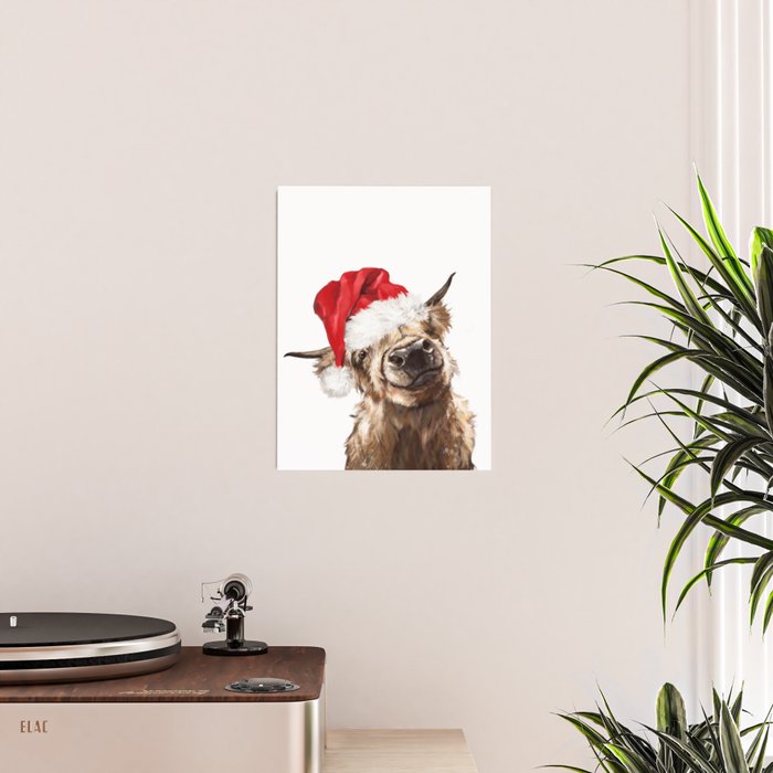 Christmas Highland Cow Poster Gallery Image 2
