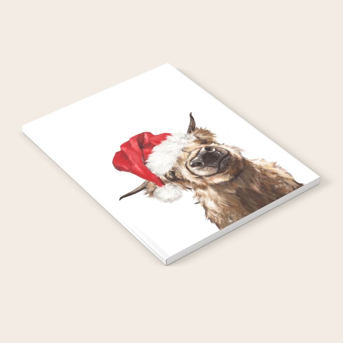 Christmas Highland Cow Notebook Gallery Image 2