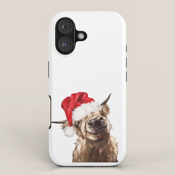 Christmas Highland Cow iPhone Case Gallery Image 1