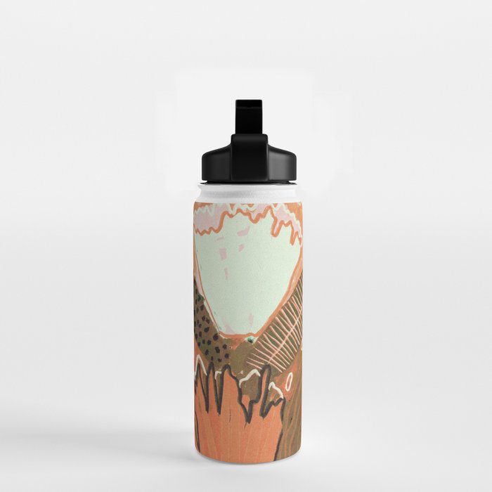 Magic Wildflowers / Orange Water Bottle Gallery Image 2