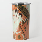 Magic Wildflowers / Orange Travel Mug Gallery Image 1
