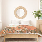 Magic Wildflowers / Orange Duvet Cover Gallery Image 3