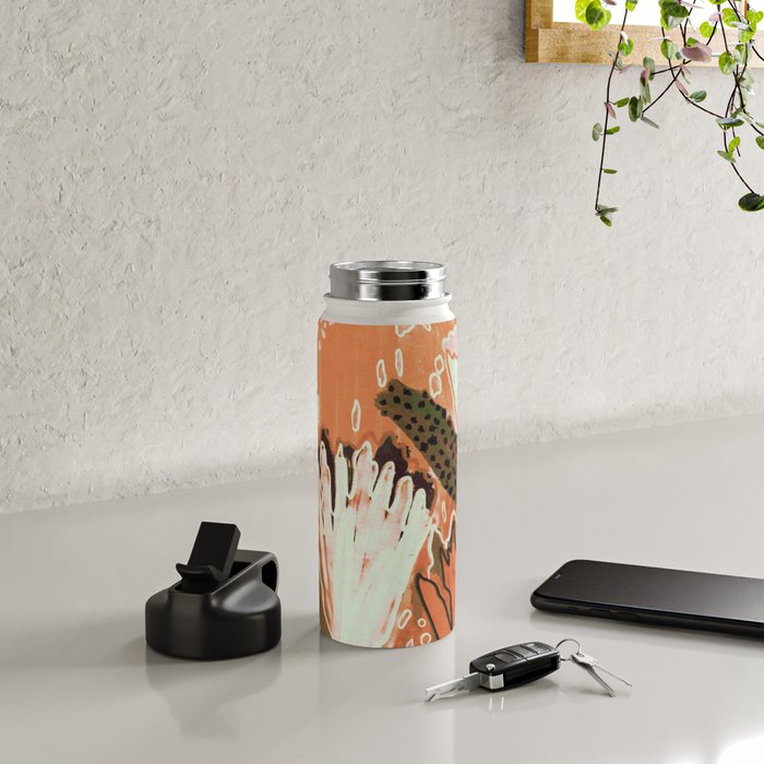 Magic Wildflowers / Orange Water Bottle Gallery Image 4